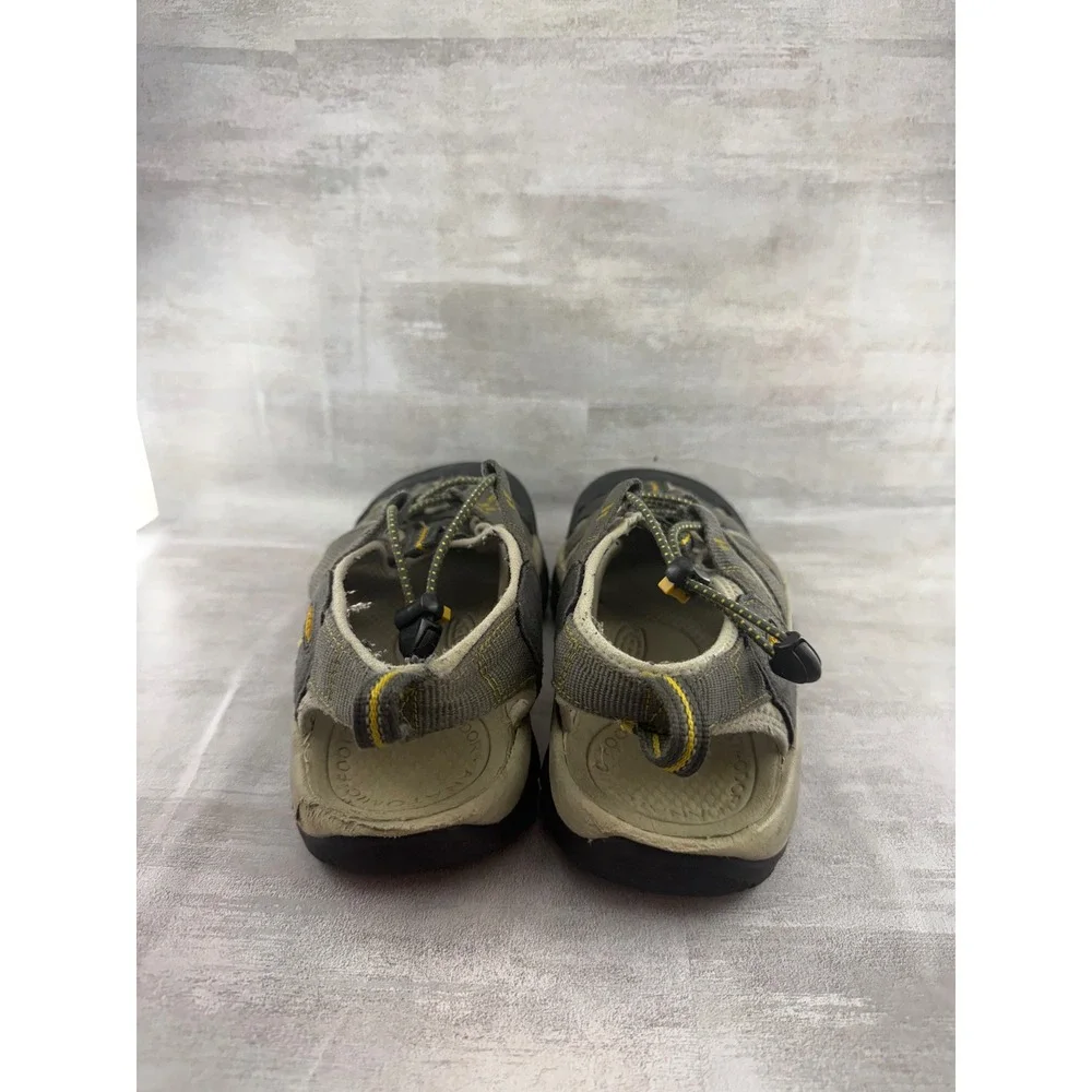 KEEN Newport H2 Men Gray Yellow Waterproof Hiking Sport Sandals 1008399 Size 9.5
